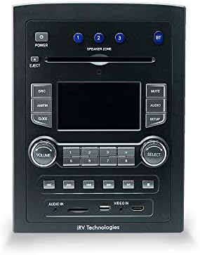 iRV Technology iRV66 AM/FM/CD/DVD/MP3/MP4/USB/SD/HDMI/Digital5.1/Surround Sound/Bluetooth 3 Zones wall mount RV Radio Stereo with wire adaptor Concertone ZX500/600/690/700,Genesis GT-3.0