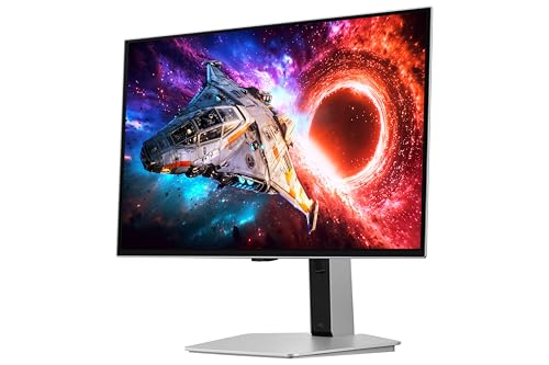 Image of Samsung Odyssey OLED G8 Gaming Monitor (27 inch) 4K UHD, 240 Hz, 0.03ms(GTG), G-Sync, FreeSync Premium Pro, DP, HDMI, USB Ports, Height, Tilt, Swivel, Pivot Adjust Stand, (LS27HG800SWXXL, Silver)