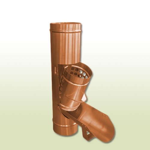 Kupfer Laubfalle DN 100 mit Laubfangkorb