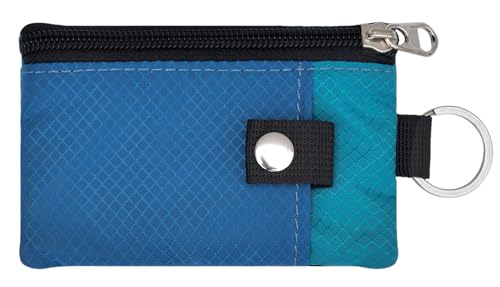 Image of CHENSPRX Minimalist RFID Blocking Small Wallet with ID Window,WaterResistant Zip Id Case Wallet with Lanyard Keychain for Cards,Cash,Travel,Women,Men