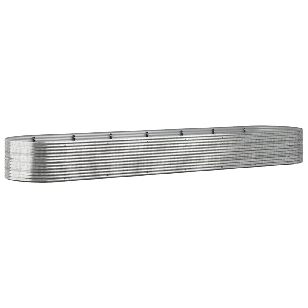Jardinière robuste en acier avec supports intérieurs anti-déformation 584x140cm