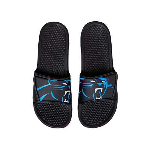 Image of FOCO mens NFL Team Cropped Big Logo Shower Sport Slide Flip Flop Sandals | Casual Sandals