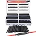 Nilight 130 Pcs 3:1 Heat Shrink Tubing Kit Dual Wall Adhesive Sleeve Tube Electrical Wire Cable Wrap Tube Assortment with Storage Case for DIY(6 Sizes, Black), 2 Years Warranty