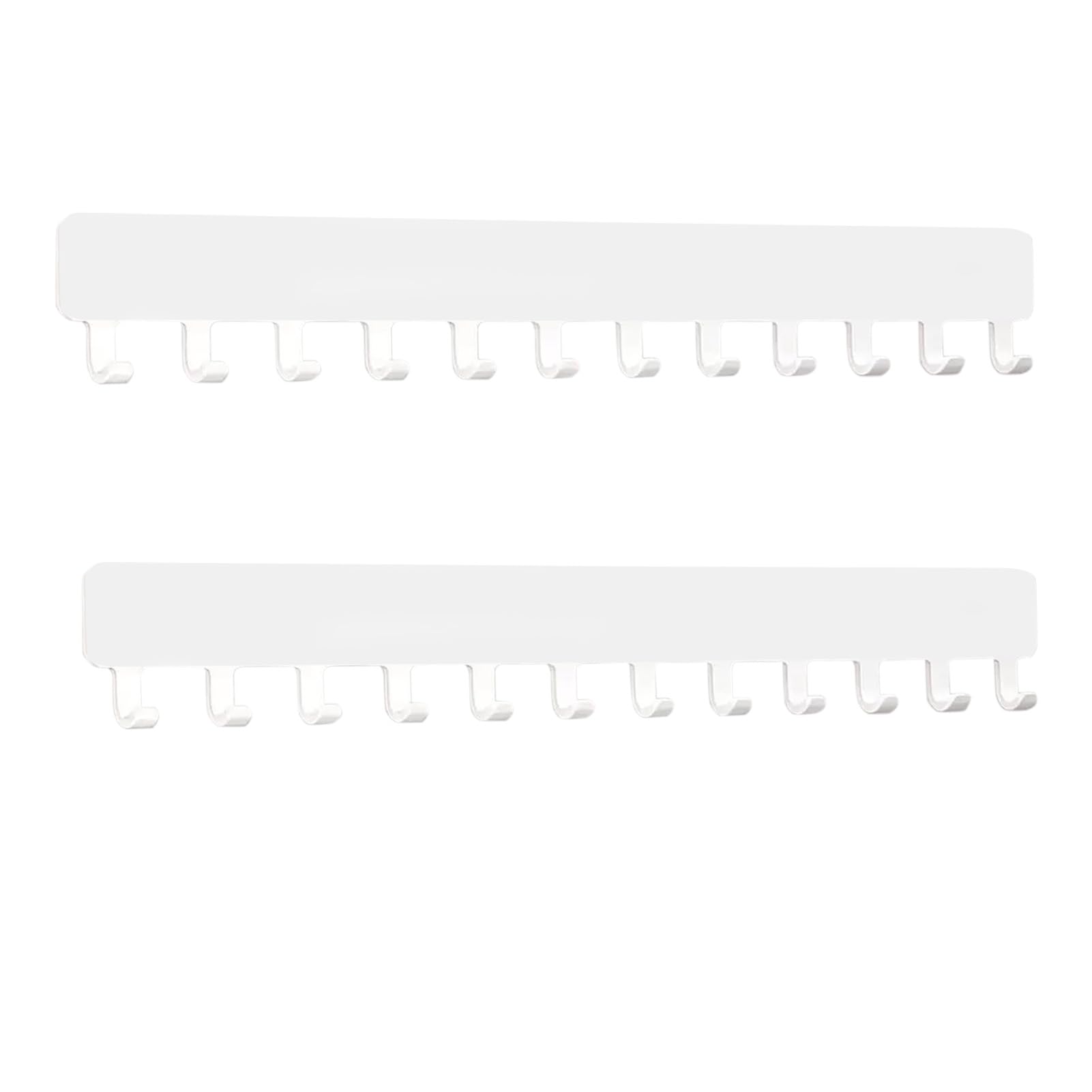 YCSHIPO Wall Necklace Organizer: Jewelry Hanging Storage Display for Necklaces - White 2 PCS