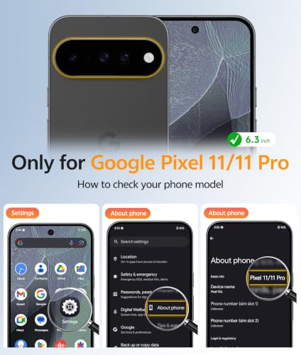 Image of FNTCASE for Google Pixel 11 Pro Case / Pixel 11 Case, with Screen Protector | Fit for Magsafe, Translucent Matte, 14FT Military Grade Drop Protection, Shockproof Protective Phone Cover, Blue