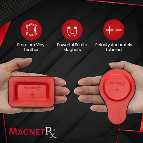 MagnetRX® Biomagnetic Magnets Kit – Imanes para Biomagnetismo Médico – Dr Goiz Magnets for Biomagnetism Bio Magnet Pair – Round & Rectangular 3600 Gauss Magnet (12 Units)