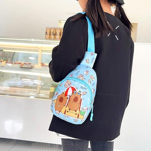 Lovely Cartoon Slings Bag For Kids Small Chest Bag Daypack With Zipper Kids Crossbody Backpack Fashion Fannys Pack Slings4