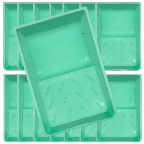 Hubaow 4 Inch Paint Tray, 15 Pack Plastic Paint Roller Tray by Hubaow - Used condition - Image 7
