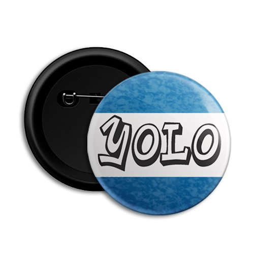 Yolo Button YOLO Round Button Badge - Dot Badges : Amazon.in: Toys & Games