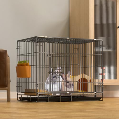 Wapik �܂肽���݃y�b�g�P�[�W �����o�����g�C���t�� ���� + �V�ʔ� �E���h�~ �g�ݗ��đ|���ȒP �E�T�M/�t�F���b�g/�f�O�[/�������b�g/�`���`��/�q�L/�q���p �L�X�x����� (�u���b�N,50×35×40cm(1�w))