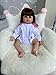 Pinky Reborn Bambole 18 Pollici 45 cm Reborn Baby Doll Sembra Reallife Bebe Reborn Dolls con Fibra d'oro Capelli Bambino Giocattoli di Simulazione Regali Brithday Regalo di Natale Xmas (18Inch)