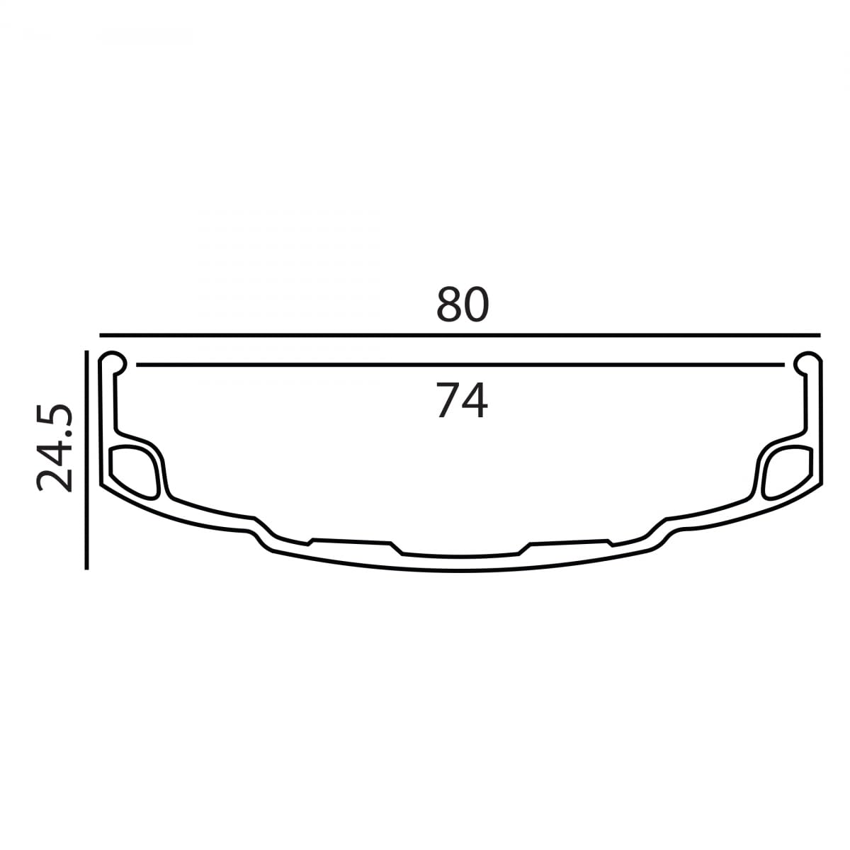 Origin8 AT-PRO80-UL Fat Bike Rim, 26 x 4.0, 32/64, Black