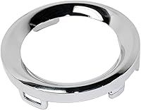 Vista 3 de For Jeep Renegade 2019 2020 2021 Fog Light Trim Driver and Passenger Side Pair Chrome Round ABS Plastic Replacement For CH1038208