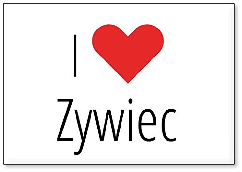 Mundus Souvenirs - I Love Zywiec, fridge magnet (design 1)