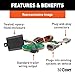 CURT 56500 Vehicle-Side Custom 4-Pin Trailer Wiring Harness, Fits Select Nissan Sentra