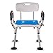 FXLYMR Duschsitz Badezimmerhocker Aluminium Duschstuhl Älterer Badesessel Toilette Duschstuhl Schwangere Badezimmerhocker Rutschfester Badehocker Super Tragfähigkeit