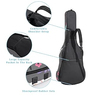 Hondank Housse de protection en éponge épaisse imperméable pour guitare acoustique électrique basse classique… - Les Beatles, Paul McCartney, John Lennon, RIngo Starr, George Harrison Hondank Housse de protection en éponge épaisse imperméable pour guitare acoustique électrique basse classique… – Image 3