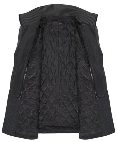 Image of APTRO Men's Pea Coat Wool Jacket Windbreaker Single Breasted Winter Coat
