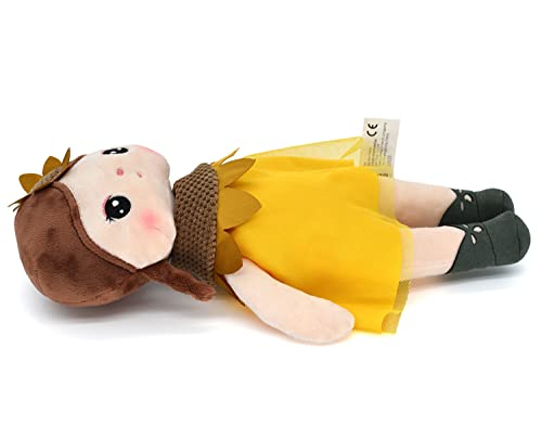 Hwd 13'' Soft Stuffed Girls Dolls, Kawaii Plush Toys Gifts For Kids, Toddler, Birthday, Valentines, Christmas (Yellow) #TOP3