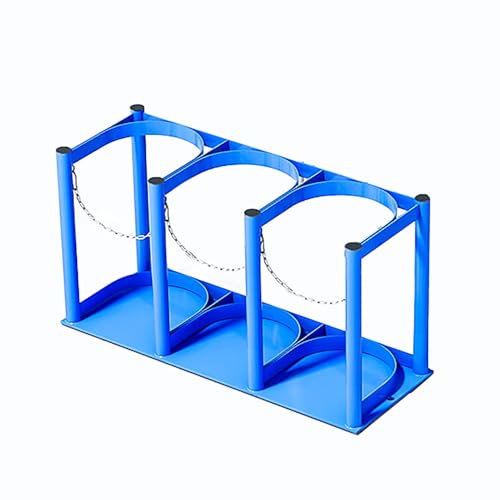 Estante de Suelo para bombonas de Gas, Apto para bombonas de propano/dióxido de Carbono, Color Beige, Longitud del Carro de 30 cm (11-16 Pulgadas), Ahorra Espacio.
