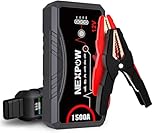 NEXPOW Car Jump Starter,Car Battery Jump Starter Pack 1500A Peak Q10S for Up to 7.0L Gas and 5.5L Diesel Engine12V Auto Battery Booster,Jumper Cables,Portable Lithium Jump Box with LED Light/USB QC3.0