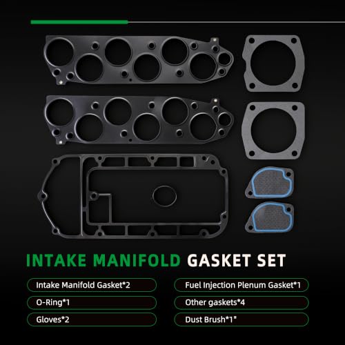 Image of Intake Manifold Gasket Set, for Acura MDX 2003 2004 2005 2006, 3.5L, for Honda Pilot 2005 2006 2007 2008, 3.5L, OE MS96410-1,MS 96410-1