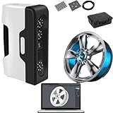 BRDUROBLA 3D Scanner for 3D Printing and Modeling, 0.04 mm Accuracy, Industrial Portable Handheld Scanners for Sculpture Cultural Relic Industrial Components Medical Treatment [Model:3W]