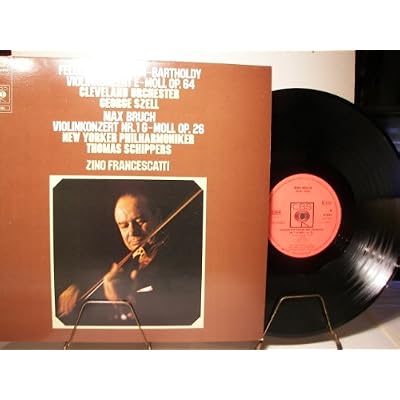 BARTHOLDY - VIOLINKONZERT E-MOLL OP.64 / VIOLINKONZERT NR.1 G-MOLL OP.26 - ZINO FRANCESCATTI - CBS - VINYL
