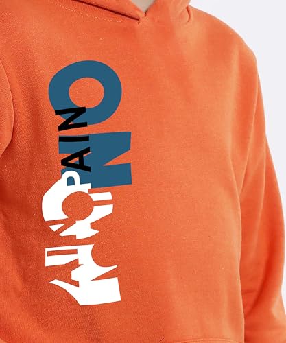Image of KYDA KIDS Boys 100% Cotton Hooded Neck Long Sleeve Sweatshirt with Hoodies Winter Wear