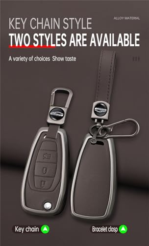 Coque de clé pliable Chevrolet Cavalier étui cuir à 3 boutons