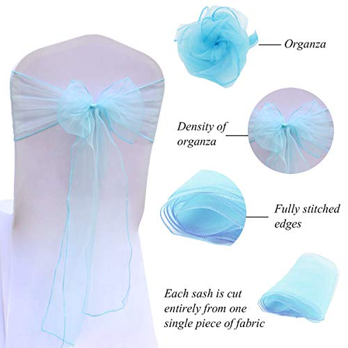 Bitfly 100pcs Organza Poltrona Fiocchi, fiocchi
