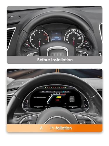 Panel de instrumentos automatico Android CarPlay para Audi Q5 2009-2018 con pantalla digital LCD 3