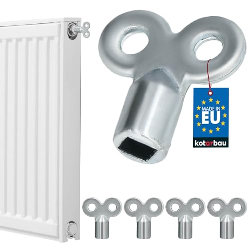 KOTARBAU® 4 x llaves de purga para radiadores, Llave de radiador, Llave para ventilación y purga de radiadores, Llaves de purgado de calefacción, llave universal para purga de aire, 4 uds