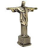 Statue of Jesus Figurine, 7.3in Christ The Redeemer Statue Brazil of Christ Model Christian Reproduction for Home Decoration