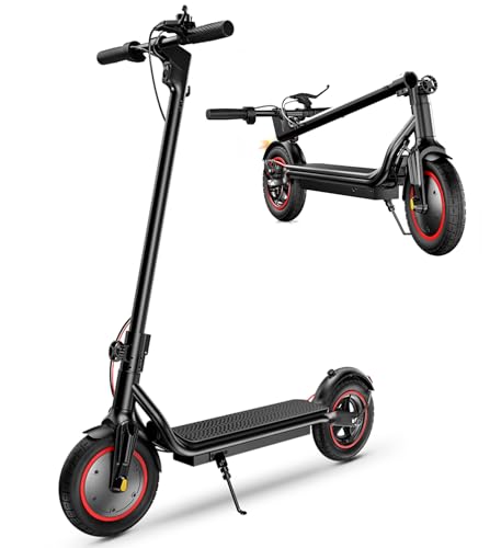 Image of Electric Scooter, 21 /28 Miles Range, 18 /22 /25 MPH Speed Electric Scooter for Adults, 500 /750W Motor, 10 inch /8.5 inch Pneumatic Tires Scooter with Dual Braking, Foldable Escooter for Commuting & Campus Use