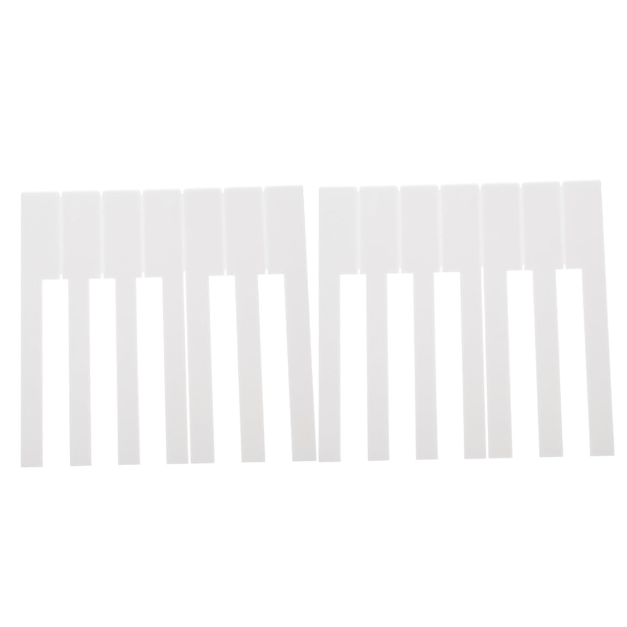Weiße Klavier Tastenabdeckung aus Acryl 52 Stück
