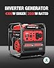 PowerSmart 4300-Watt Portable Generator with Inverter Technology, 3500W Rated, 223cc 4-Stroke Gas Powered Engine, 30 Amp for Home Backup, Camping, Emergency