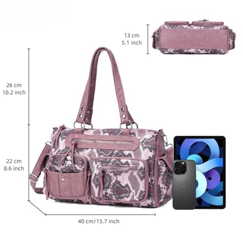 Image of Shoulder Purse for Women, Leather Women's Handbag Y2k Aesthetic Coquette Shoulder Bag Hobo Punk Trendy Ladies Purse