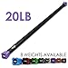 Yes4All Total Body Workout Weighted Pilates Bar, Body Bar For Exercise, Therapy, Aerobics, and Yoga, Strength Training, 20lbs