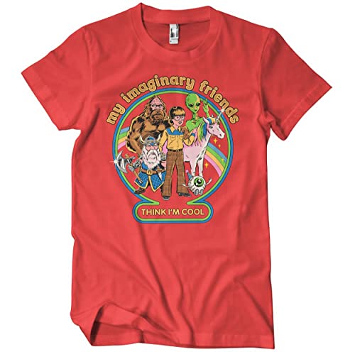 T-shirt My Imaginary Friends Steven Rhodes coton noir