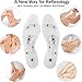 Magnetic Acupressure Insoles, 1 Pair Thin Soles with Magnetic Pressure Points Cuttable Foot Massage Inserts, Foot Therapy Reflexology Pain Relief Shoe Insoles for Men & Women (S)