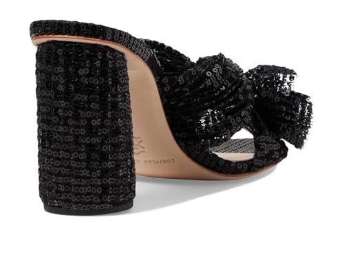 Image of Loeffler Randall Penny Pleated Knot Mules for Women - Textile Lining - Leather Footbed - Leather Outsole Black 11 B - Medium
