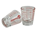 1 X Mini Measure Â Mini Measuring Shot Glass Measures 1oz, 6 Tsp, 2 Tbs, 30ml