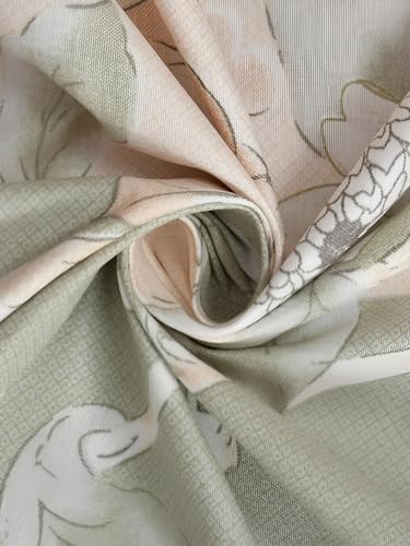 Image of DECOMIZER Super Soft Glace Cotton King Size AC Comforter /Blanket /Duvet for Double Bed with 1 Flat Bedsheet and 2 Large Pillow Covers - 4 Piece Comforter Set - Peach Patta