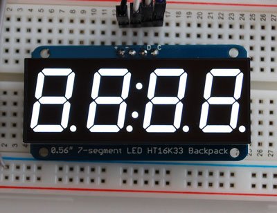 Preisvergleich Produktbild Adafruit 0.56 4-Digit 7-Segment Display w / I2C Backpack