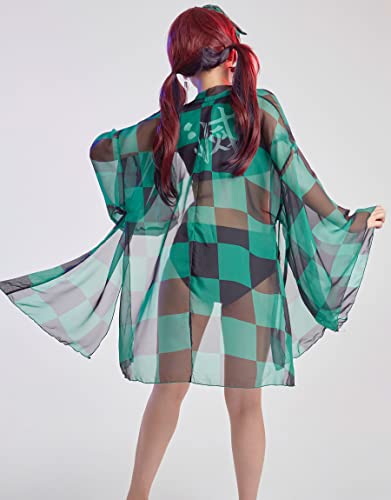 haikyuu Womens Bikini Set with Cover up Swimsuit Anime Style Bathing Suit Japanese Cartoon Swimwear3