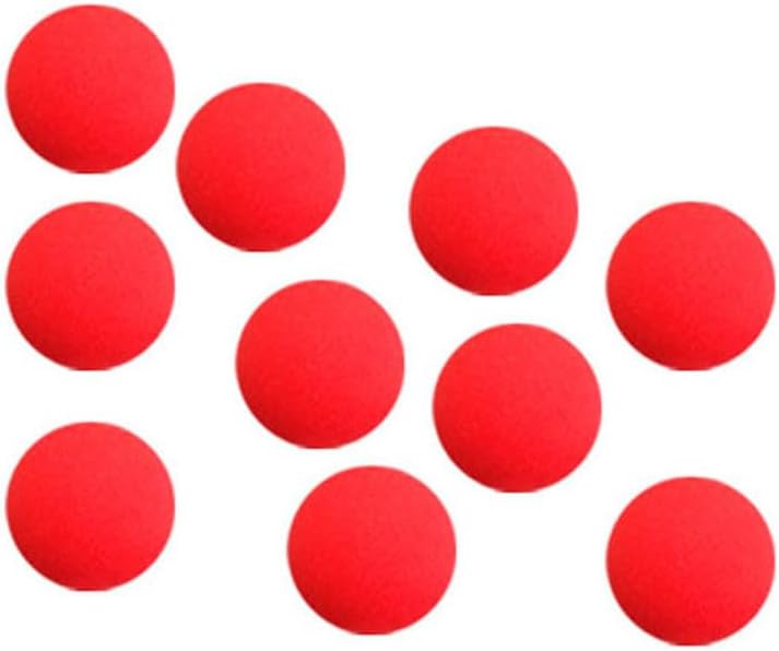 MOMOMAGE Pelota de esponja roja súper suave, trucos de magia de 1.8 in1.7 pulgadas, aparecendesaparecen accesorios mágicos para magos de primer