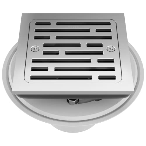 Image of Delta DT062412 4 inch Tile-in Square Shower Drain - Chrome
