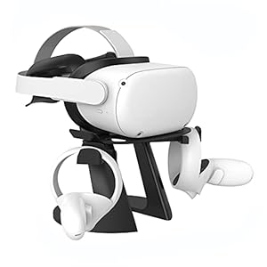 KIWI design VR-standaard, Displayhouder voor Headset en Houder voor Controller voor Oculus Quest/Quest 2/Rift/Rift S/GO…
