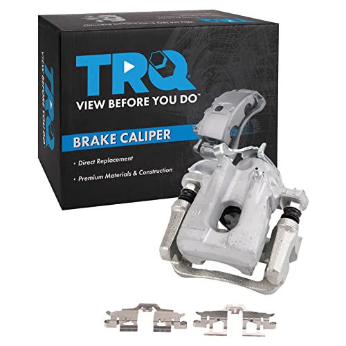 Image of TRQ Rear Left Brake Caliper w /Bracket Drivers Side